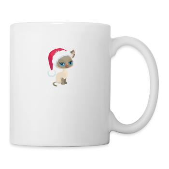 Cute Christmas Cat Design Meowy Catmas Cat lovers - Mug - white - Right