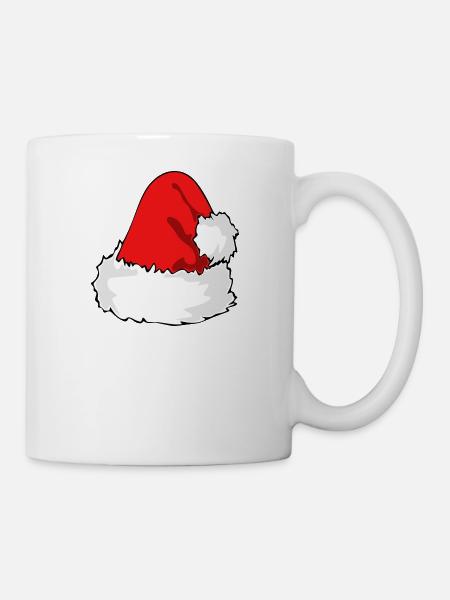 Weihnachtshut - Tasse - Weiß