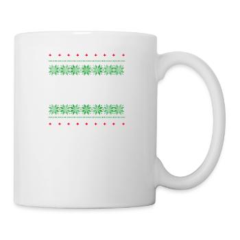 football ugly sweater christmas gift xmas - Mug - white - Right