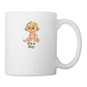 Es ist ein Junge Baby - Tasse - Weiß - Rechts