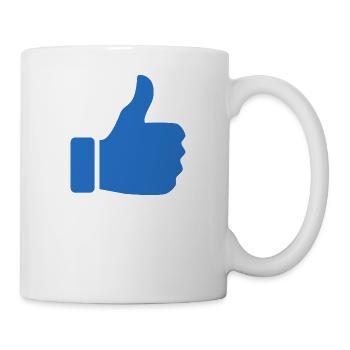 pouces vers le haut - Mug blanc - blanc - Droite