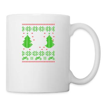 noël vilain dirtbike motorcross - Mug blanc - blanc - Droite