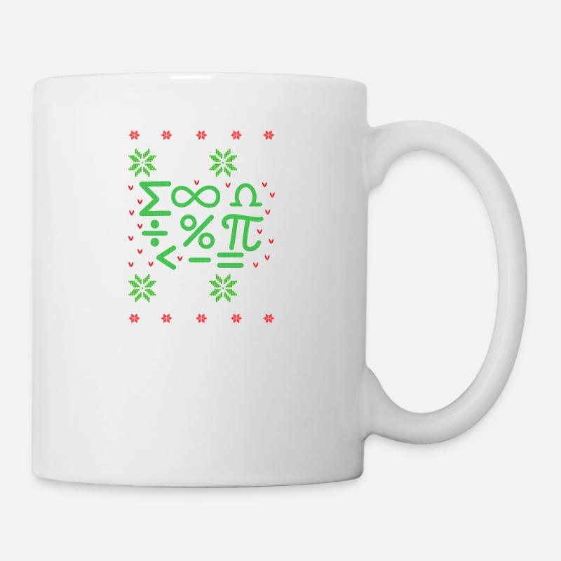 Mathematik Formeln Ugly Christmas - Tasse - Weiß