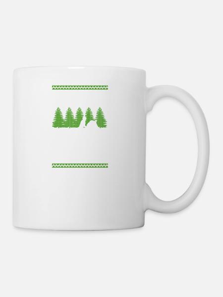 Pferde Ugly Christmas Jumper Gift - Tasse - Weiß
