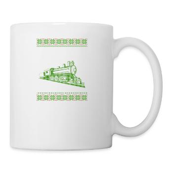 Train Railway Ugly Christmas Jumper - Mug - white - Right
