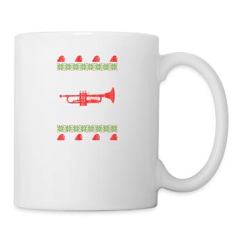 Noël Jumper trompette - Mug blanc - blanc - Droite
