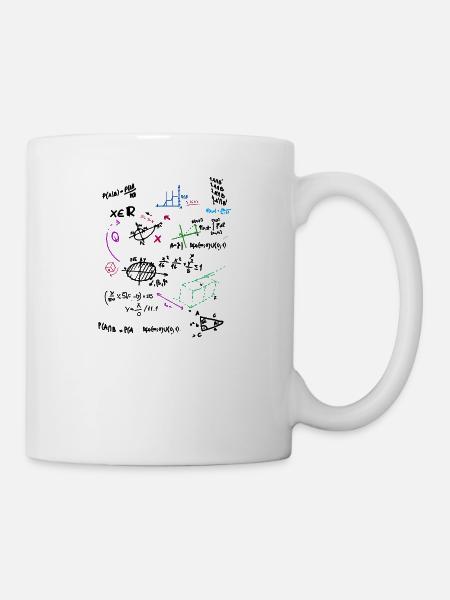 Math complexe tableau mathématique avec des formules - Mug blanc - blanc