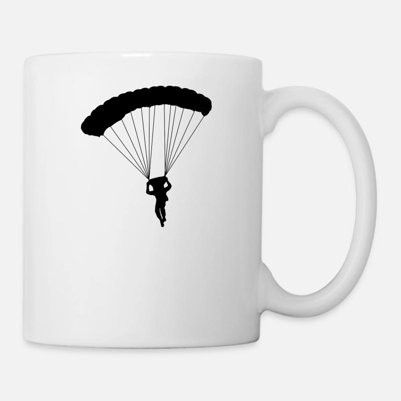 parachutiste - Mug blanc - blanc