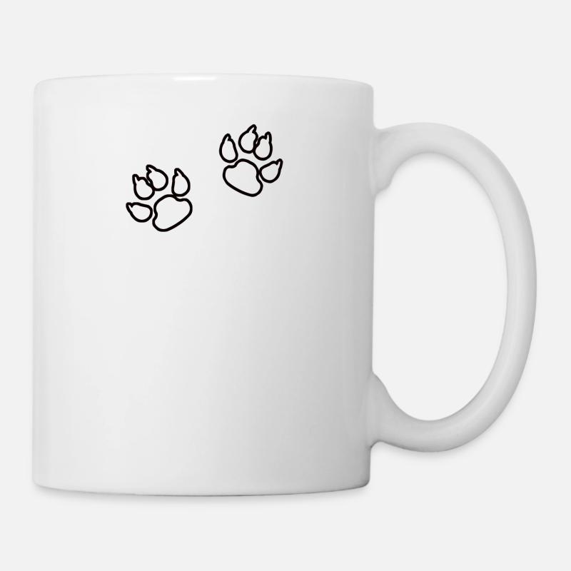 die mit dem malinois geht shirt - Tasse - Weiß
