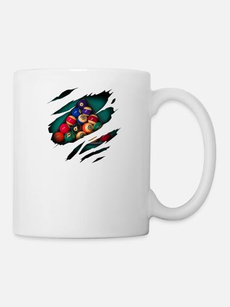 Billard in mir - Tasse - Weiß