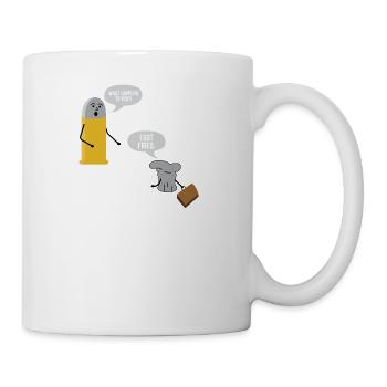 I Got Fired Funny Bullets gift for Gun Lovers - Tasse - Weiß - Rechts