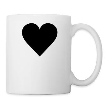 cœur - Mug blanc - blanc - Droite