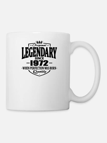 Légendaire depuis 1972 - Mug blanc - blanc