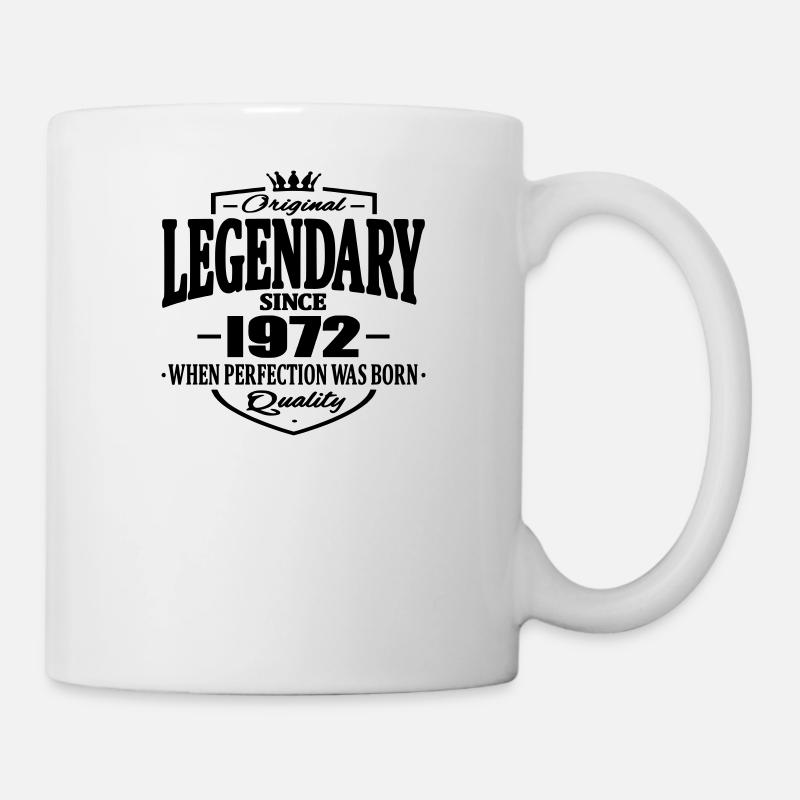 Légendaire depuis 1972 - Mug blanc - blanc