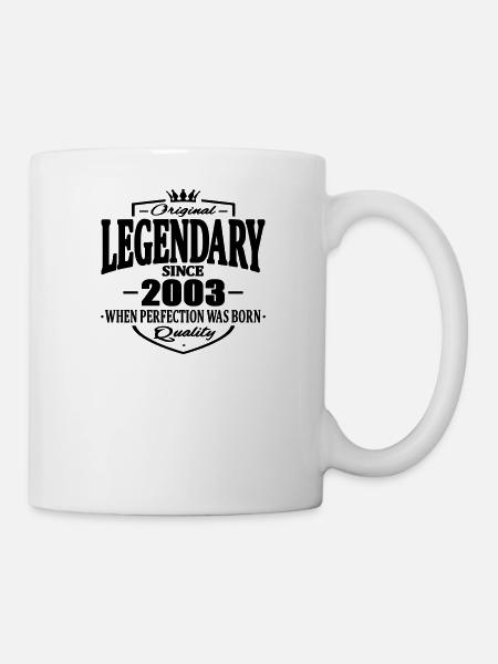Legendär seit 2003 - Tasse - Weiß