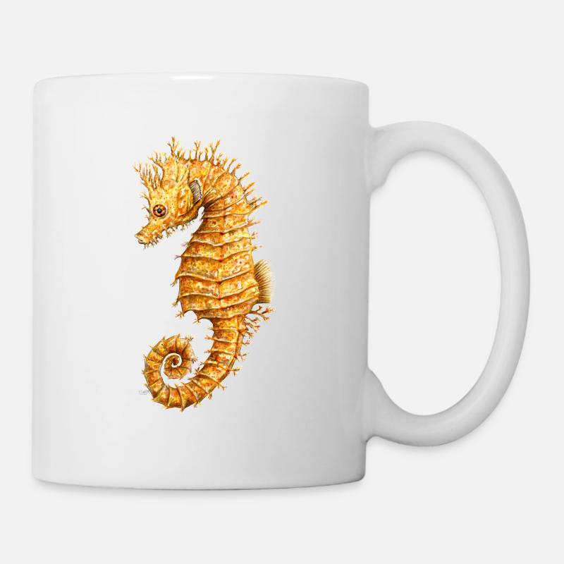 Seahorse - Hippocampe - Hippocampe - Mug blanc - blanc