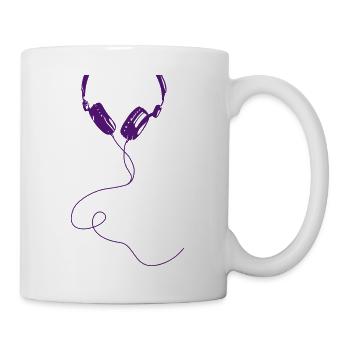 Headphone Headset Earphone - Mug - white - Right