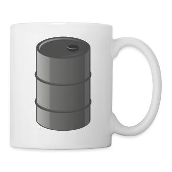 benzin gas tankstelle petrol station oil productio - Tasse - Weiß - Rechts