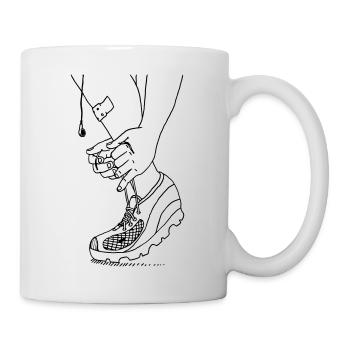 Time to run - Tasse - Weiß - Rechts
