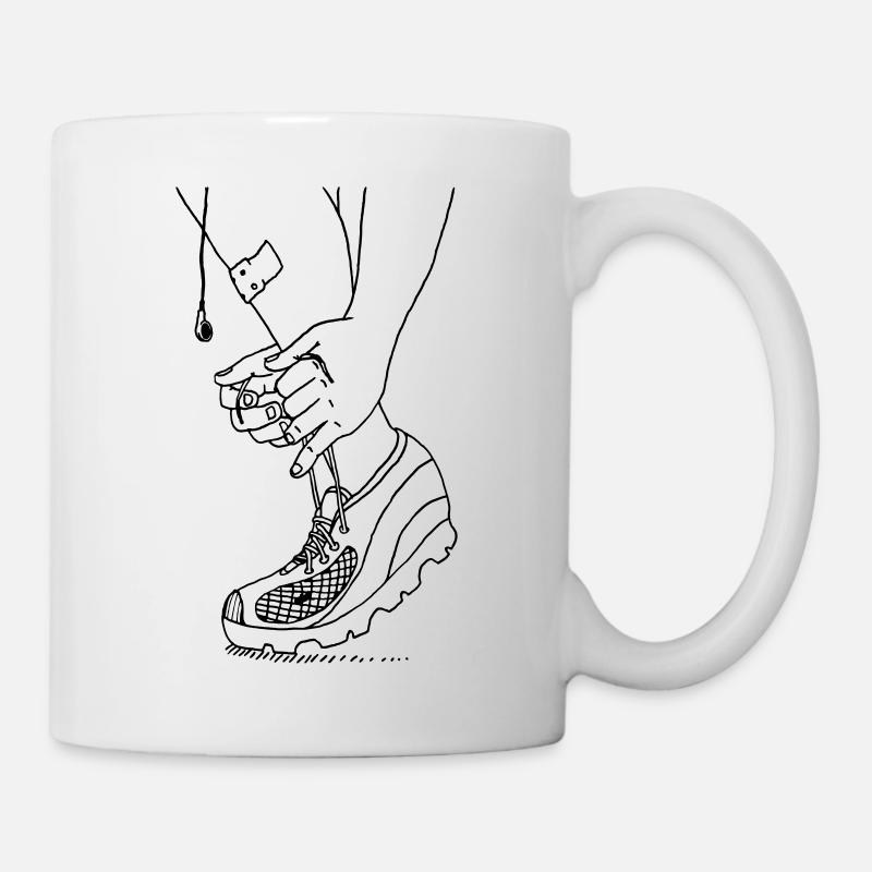 Time to run - Tasse - Weiß