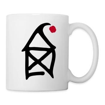 Haus vom Nikolaus - Tasse - Weiß - Rechts
