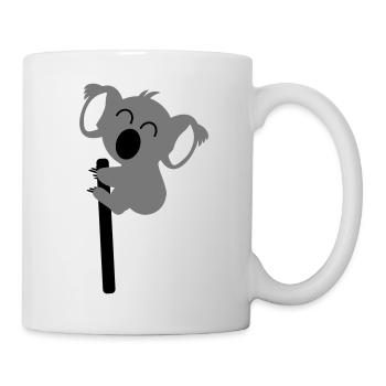 Koala escalade - Mug blanc - blanc - Droite