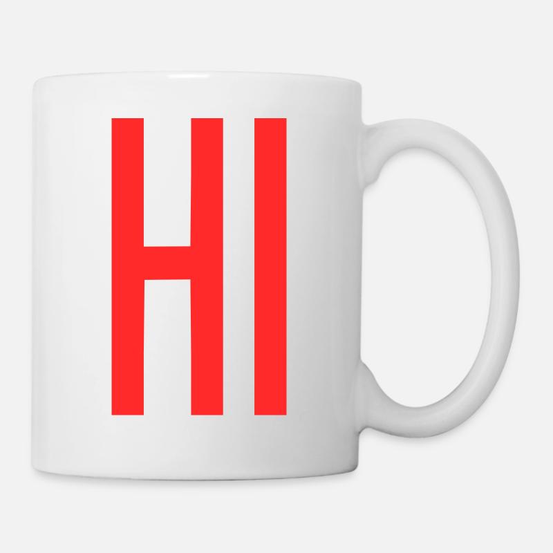 Hi - Tasse - Weiß