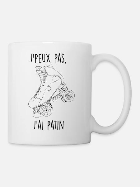 Peux pas j'ai patin - Mug blanc - blanc