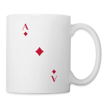 Ace of Diamonds - Mug - white - Right