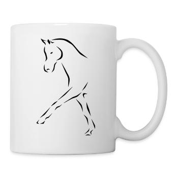 Dressage horse - Mug - white - Right