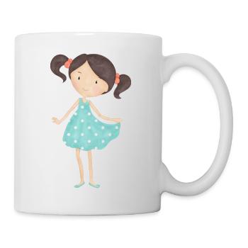 Mädchen - Tasse - Weiß - Rechts