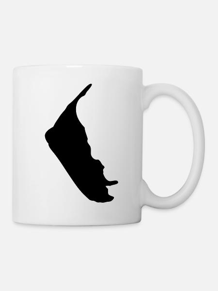 Amrum Umriss - Tasse - Weiß
