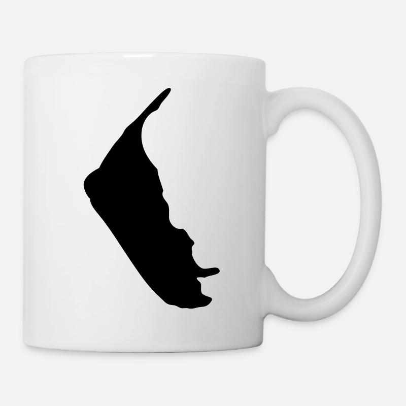 Amrum Umriss - Tasse - Weiß