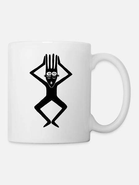 Der Maskenkopf - Tasse - Weiß