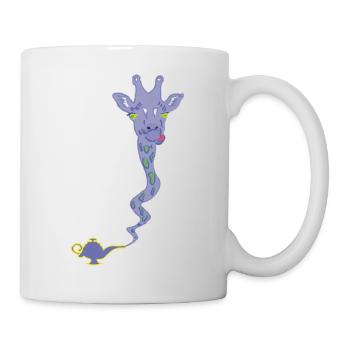 Girlampe - la girafe de la lampe magique - Mug blanc - blanc - Droite