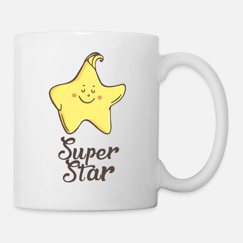 Stern: Super star - Tasse - Weiß