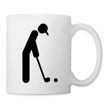 golfer_f1 - Mug blanc - blanc - Droite