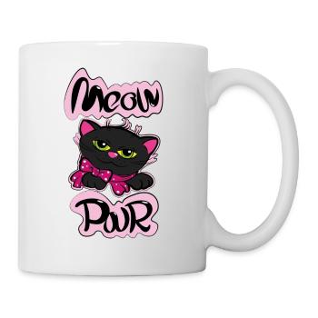 Meaw Power - Tasse - Weiß - Rechts
