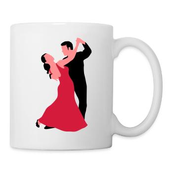 tanzpaar_f_3c - Tasse - Weiß - Rechts