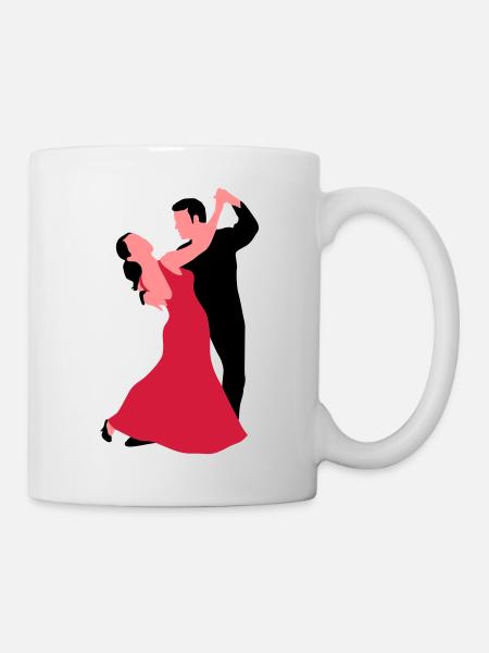 tanzpaar_f_3c - Tasse - Weiß