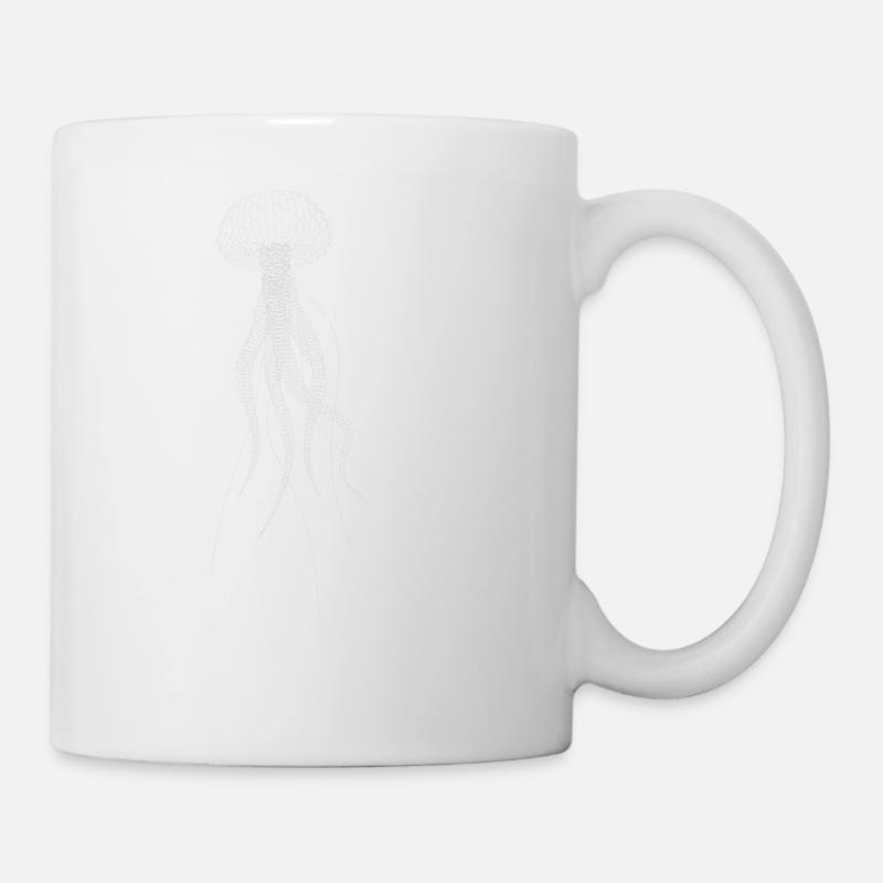 JOSZ DESIGN Méduse 1 - Mug blanc - blanc