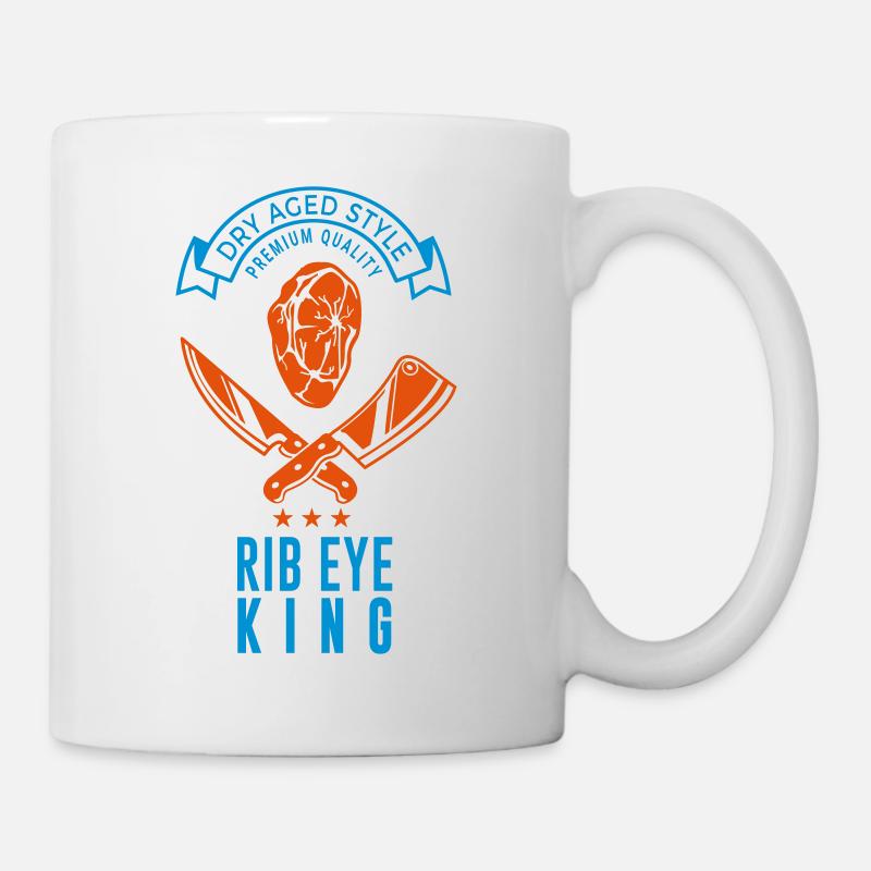 Rib Eye King - Tasse - Weiß