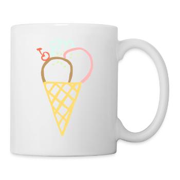 ICE CREAM SUMMER - Tasse - Weiß - Rechts