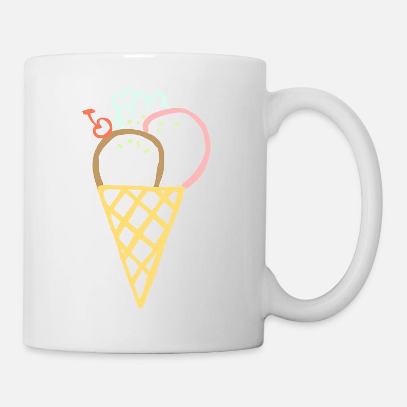 ICE CREAM ETE - Mug blanc - blanc
