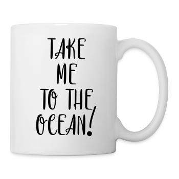Emmenez-moi à l'océan - Mug blanc - blanc - Droite