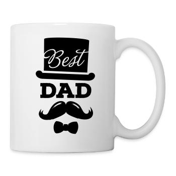Best papa, father in the world, universe, universe - Mug - white - Right