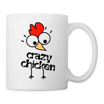 CRAZY CHICKEN - verrücktes Huhn - Mug - white - Right