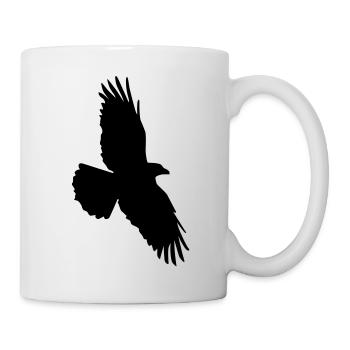 Rabenflug - Tasse - Weiß - Rechts
