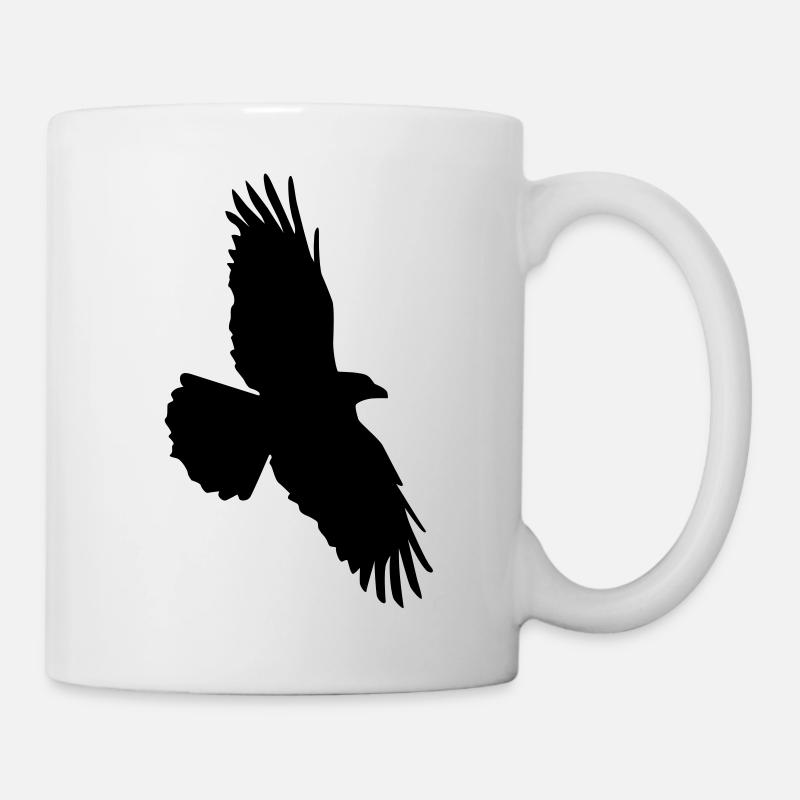 Rabenflug - Tasse - Weiß