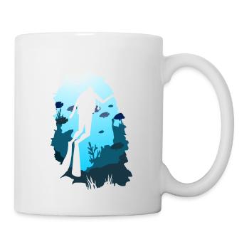 plongee - Mug blanc - blanc - Droite